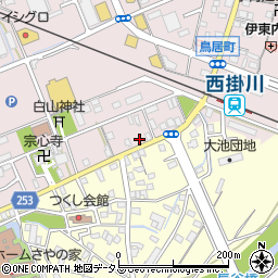 静岡県掛川市大池917周辺の地図