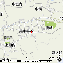 京都府木津川市山城町平尾越中谷86-4周辺の地図