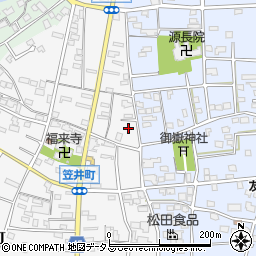 静岡県浜松市中央区笠井町25周辺の地図