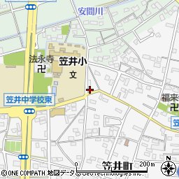 静岡県浜松市中央区笠井町465周辺の地図