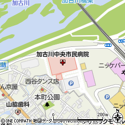 ローソン加古川中央市民病院店周辺の地図