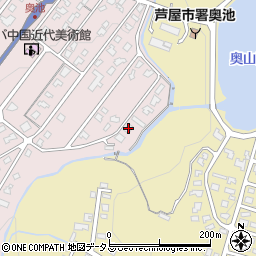 日本管財芦屋山荘周辺の地図