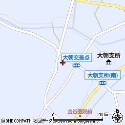 大朝郵便局周辺の地図