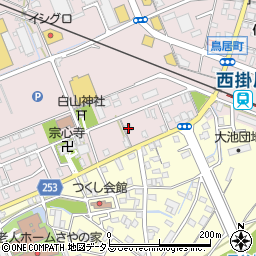静岡県掛川市大池836周辺の地図