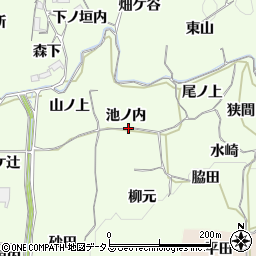京都府木津川市加茂町例幣池ノ内周辺の地図
