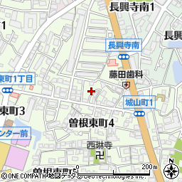 大阪府豊中市曽根東町2丁目6周辺の地図