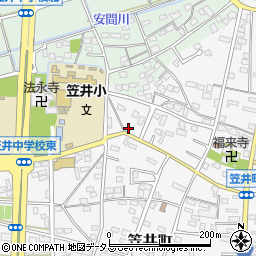 静岡県浜松市中央区笠井町445周辺の地図