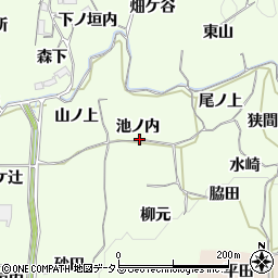 京都府木津川市加茂町例幣（池ノ内）周辺の地図