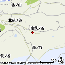 京都府木津川市山城町平尾南萩ノ谷周辺の地図