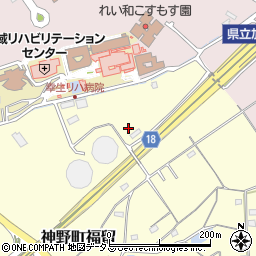 兵庫県加古川市神野町福留206-1周辺の地図