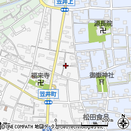 静岡県浜松市中央区笠井町23周辺の地図