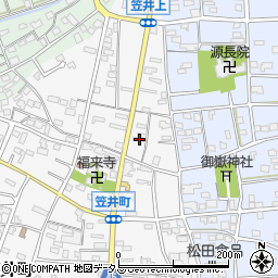静岡県浜松市中央区笠井町167周辺の地図