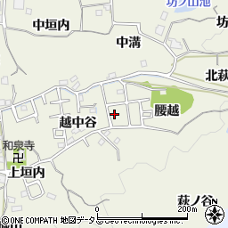 京都府木津川市山城町平尾越中谷8-27周辺の地図