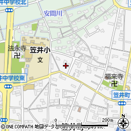 静岡県浜松市中央区笠井町443周辺の地図