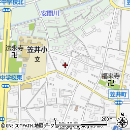 静岡県浜松市中央区笠井町429周辺の地図
