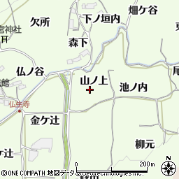京都府木津川市加茂町例幣山ノ上周辺の地図