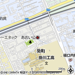 静岡県掛川市葵町周辺の地図
