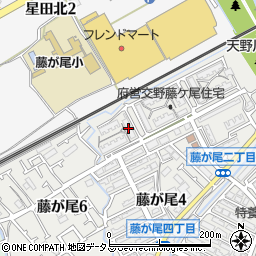 大阪府営交野藤ヶ尾住宅Ｂ１４号棟周辺の地図