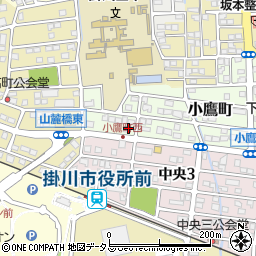 静岡県掛川市小鷹町179周辺の地図