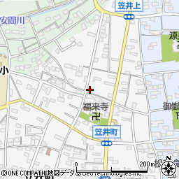 静岡県浜松市中央区笠井町374周辺の地図