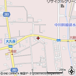 静岡県磐田市大久保323周辺の地図