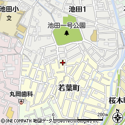 大阪府寝屋川市若葉町周辺の地図