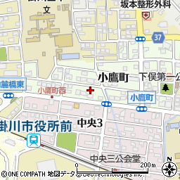 静岡県掛川市小鷹町168周辺の地図