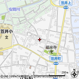 静岡県浜松市中央区笠井町409周辺の地図