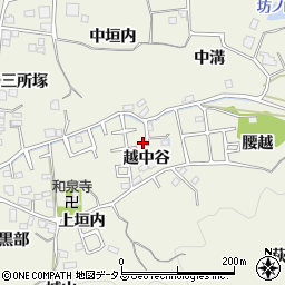 京都府木津川市山城町平尾越中谷85周辺の地図