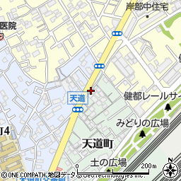 大阪府吹田市天道町20周辺の地図