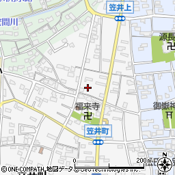 静岡県浜松市中央区笠井町377周辺の地図