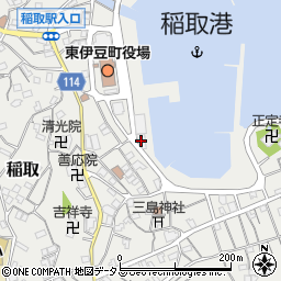 稲取漁協周辺の地図