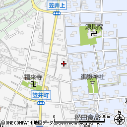 静岡県浜松市中央区笠井町22周辺の地図