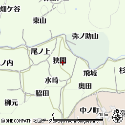 京都府木津川市加茂町例幣狭間周辺の地図