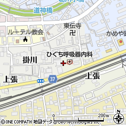 静岡県掛川市上張262周辺の地図