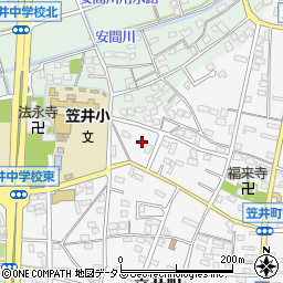 静岡県浜松市中央区笠井町442周辺の地図