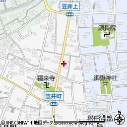 静岡県浜松市中央区笠井町169周辺の地図