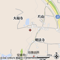 京都府相楽郡精華町下狛大福寺周辺の地図