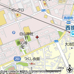 静岡県掛川市大池3017周辺の地図