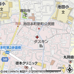 大阪府寝屋川市池田本町周辺の地図