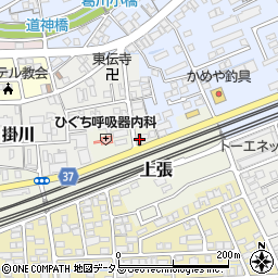 静岡県掛川市上張257周辺の地図