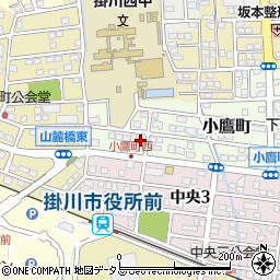 静岡県掛川市小鷹町180周辺の地図