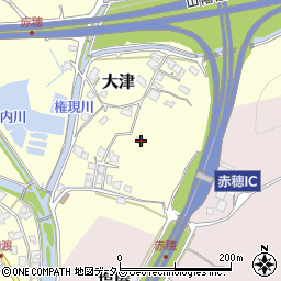 兵庫県赤穂市大津1712周辺の地図