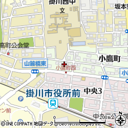 静岡県掛川市小鷹町184周辺の地図
