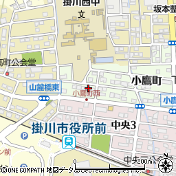 静岡県掛川市小鷹町181周辺の地図