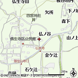 京都府木津川市加茂町例幣仏ノ谷周辺の地図