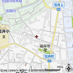 静岡県浜松市中央区笠井町407周辺の地図