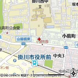 静岡県掛川市小鷹町186周辺の地図