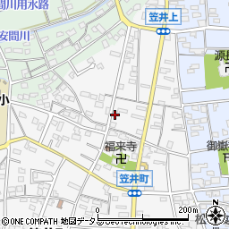 静岡県浜松市中央区笠井町378周辺の地図