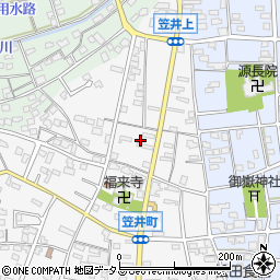 静岡県浜松市中央区笠井町235周辺の地図